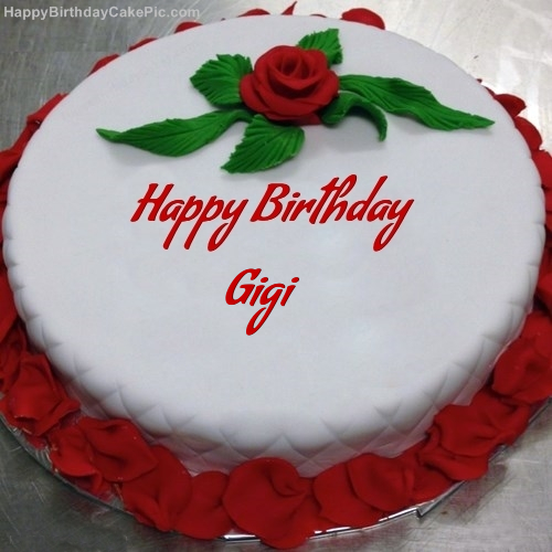 write name on Red Rose Birthday Cake