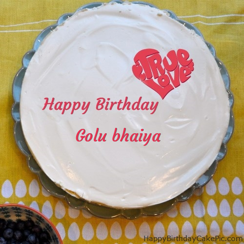 Fabulous Happy Birthday Cake For Golu Bhaiya