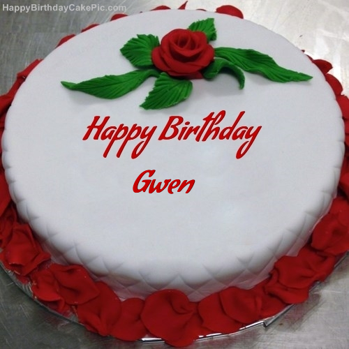 ️ Red Rose Birthday Cake For Gwen