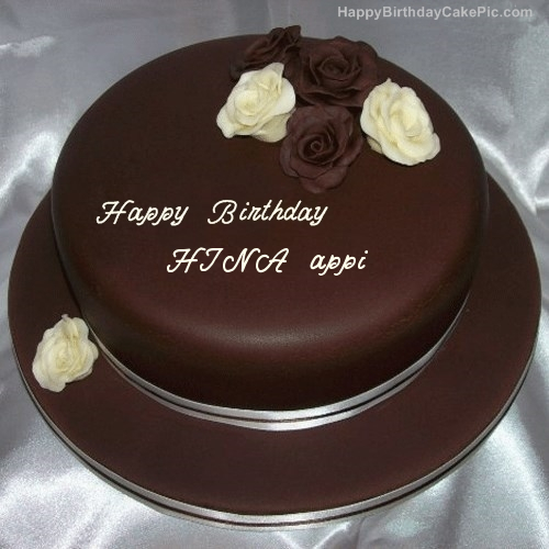 Rose Chocolate Birthday Cake For Hina Appi