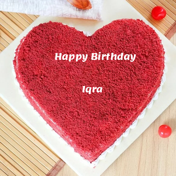 ️ Benevolent Red Velvet Birthday Cake For Iqra