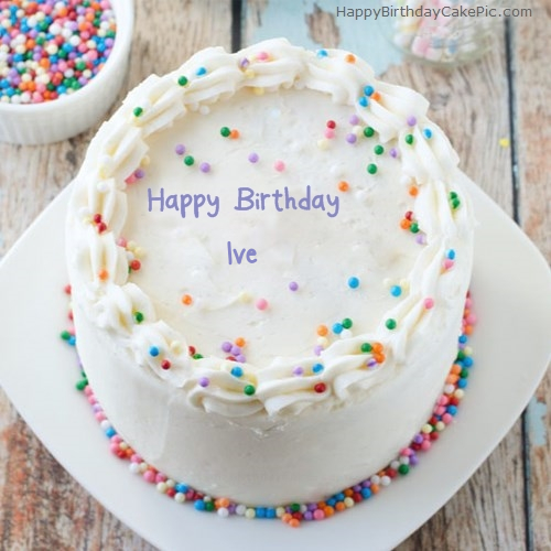 write name on Sprinkle Birthday Cake