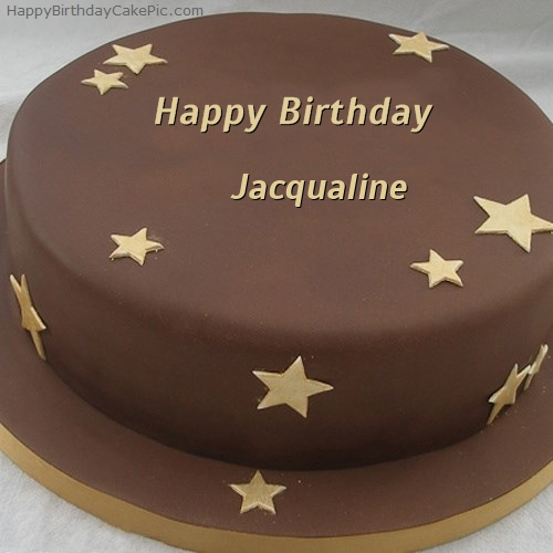 write name on Chocolate Stars Birthday Cake