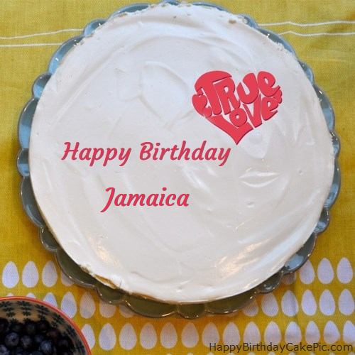 Fabulous Happy Birthday Cake For Jamaica