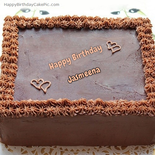 write name on Square Chocolate Cake