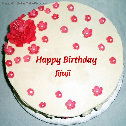 Fondant Birthday Cake For Jijaji