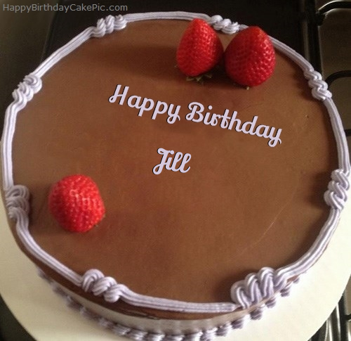 write name on Chocolate Strawberry Birthday Cake