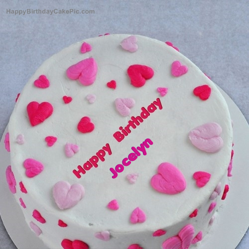 write name on Little Hearts Birthday Cake