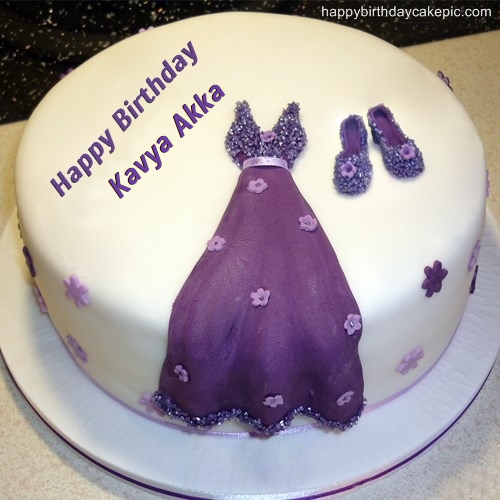 Dress Birthday Cakes For Girls For Kavya Akka
