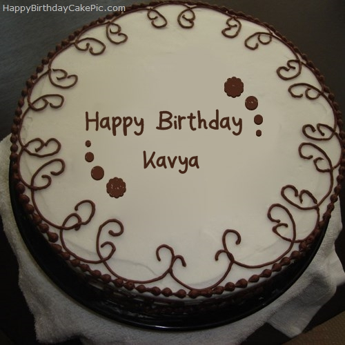 Happy Birthday Kavya Candle Big - Greet Name