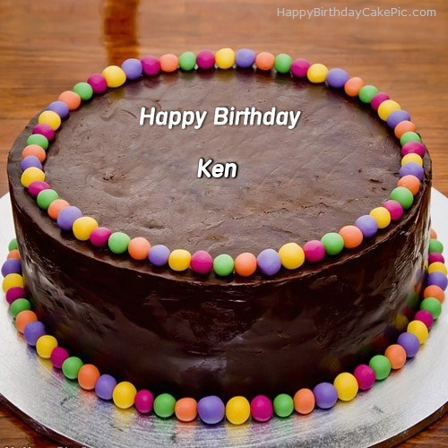 write name on Chocolate Balls Birthday Cake