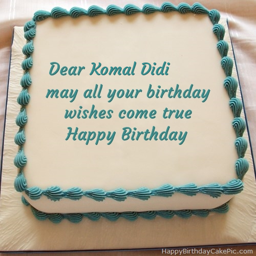 Happy Birthday Cake For Komal Didi