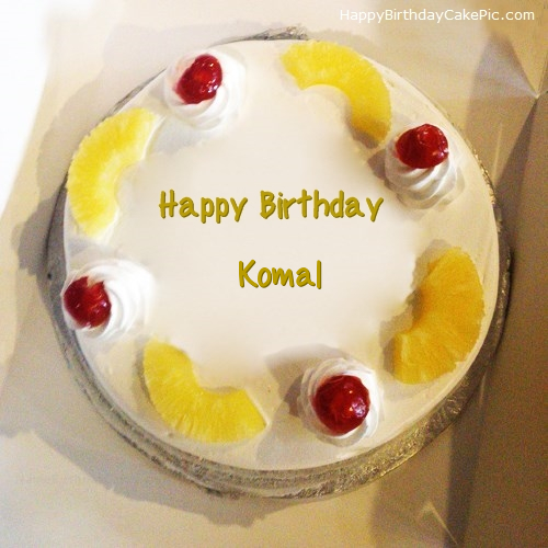 Pineapple Birthday Cake For Komal