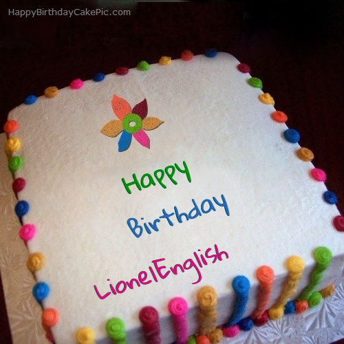 write name on Colorful Birthday Cake