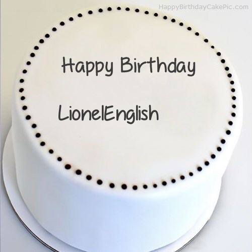 write name on Simple Round Cake