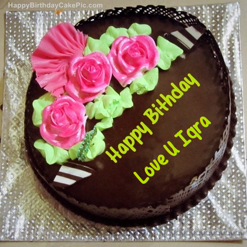 ❤️ Chocolate Birthday Cake For Love U Iqra
