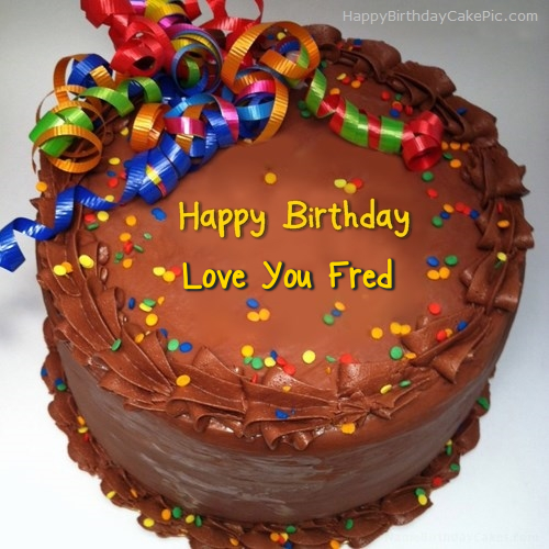 ❤️ Party Birthday Cake For Love You Fred