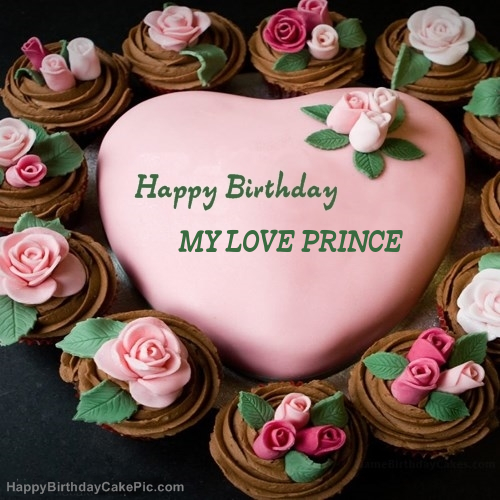 Pink Birthday Cake For My Love Prince