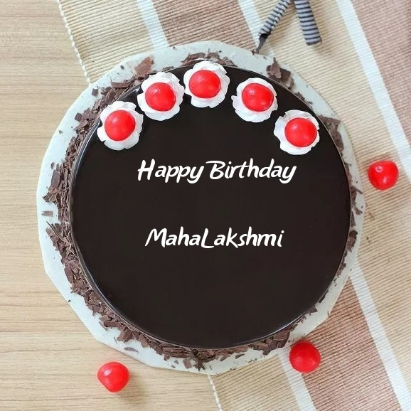 write name on Enthralling Black Forest Delight Birthday Cake