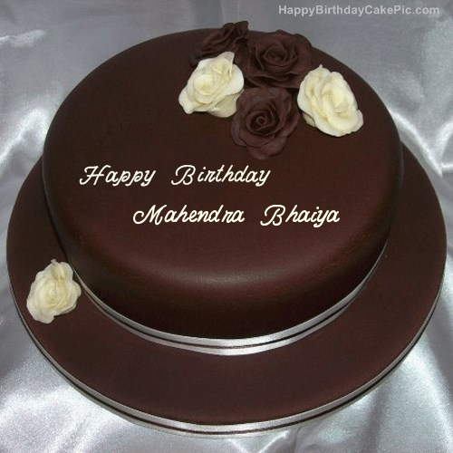 Rose Chocolate Birthday Cake For Mahendra Bhaiya