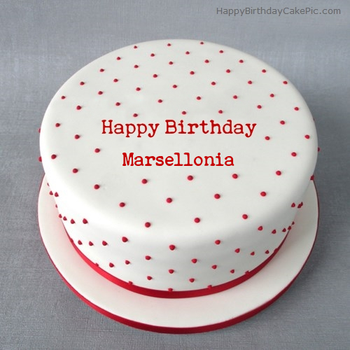 write name on Polka Birthday Cake