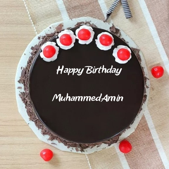 write name on Enthralling Black Forest Delight Birthday Cake