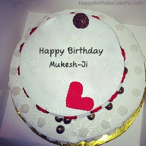 ❤️ Round Happy Birthday For Mukesh-Ji