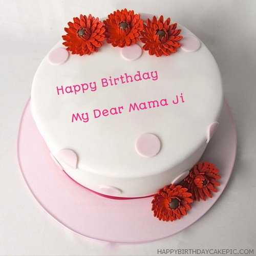 Happy Birthday Cake For My Dear Mama Ji