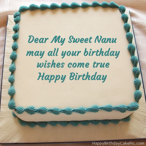 Happy Birthday Nanu Cakes, Cards, Wishes
