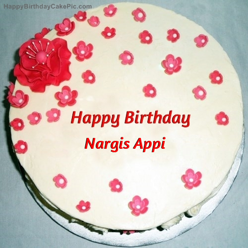 Fondant Birthday Cake For Nargis Appi