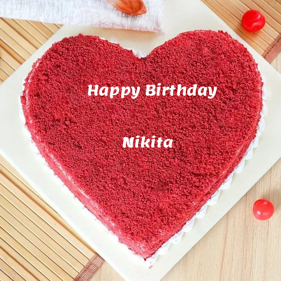 ❤️ Benevolent Red Velvet Birthday Cake For Nikita