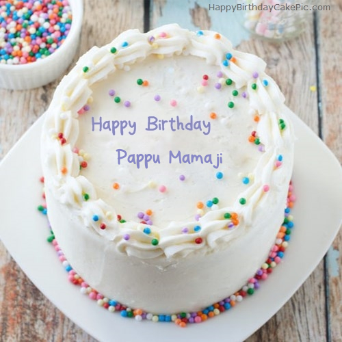 Sprinkle Birthday Cake For Pappu Mamaji