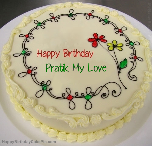 100+ HD Happy Birthday Pratik Cake Images And shayari