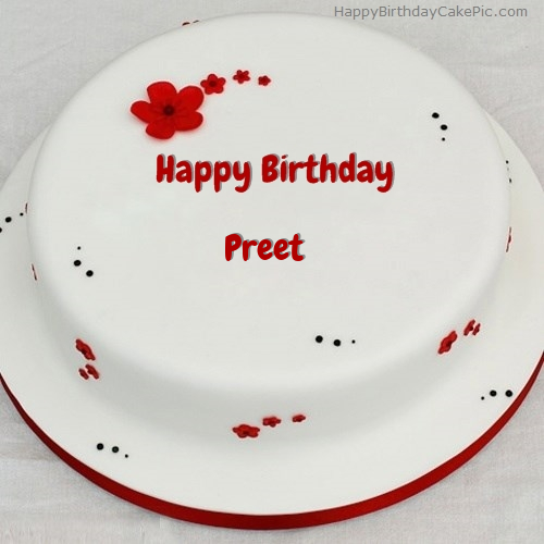 ❤️ Pink Birthday Cake For Inder preet