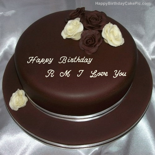 Rose Chocolate Birthday Cake For R M I Love You