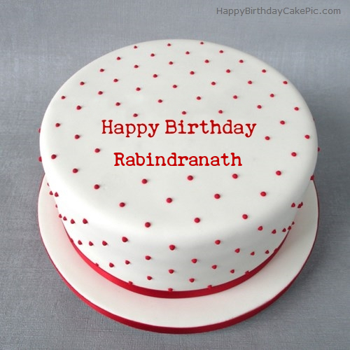 write name on Polka Birthday Cake