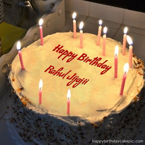 Friends Birthday Cake For Rahul Jijajii