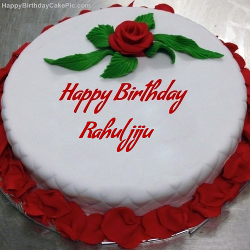 Red Rose Birthday Cake For Rahul Jiju