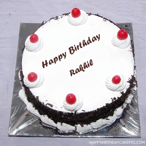 write name on Black Forest Birthday Cake