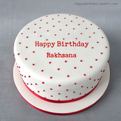 write name on Polka Birthday Cake