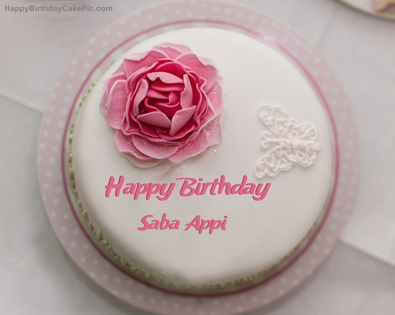 Rose Birthday Cake For Saba Appi