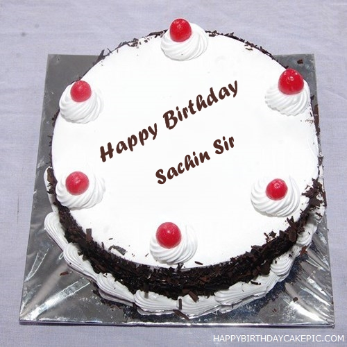 ❤️ Candles Happy Birthday Cake For Sachin Sir