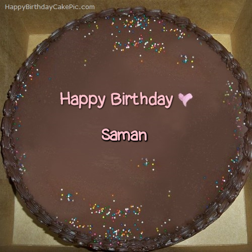 ❤️ Chocolate Happy Birthday Cake For Saman