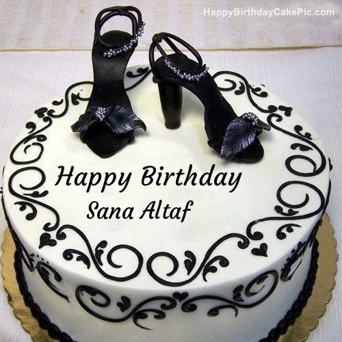 Beautiful Girls Birthday Wish And Princess Cake For Sana