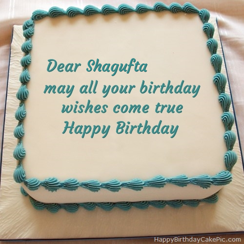 100+ HD Happy Birthday Shagufta Cake Images And Shayari