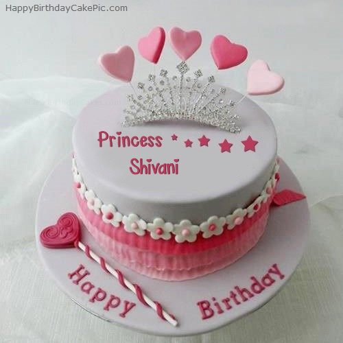 Happy Birthday Shivani Cake And Flower - Greet Name