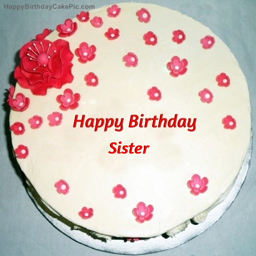 Fondant Birthday Cake For Sister