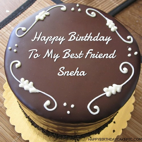 Happy Birthday Sneha - Birthday Cake For Sneha in 2023 | Cool birthday cakes,  Sister birthday cake, Red birthday cakes