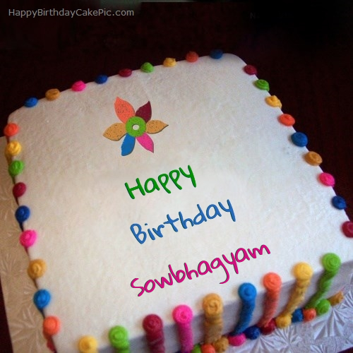 write name on Colorful Birthday Cake