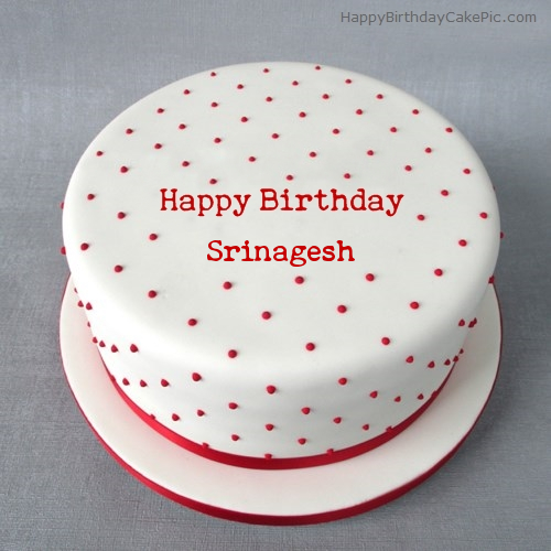 write name on Polka Birthday Cake